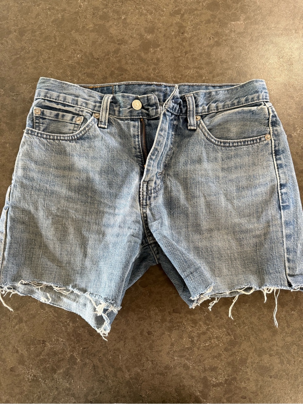 Levi's Light Blue Denim Cutoff Jean Shorts